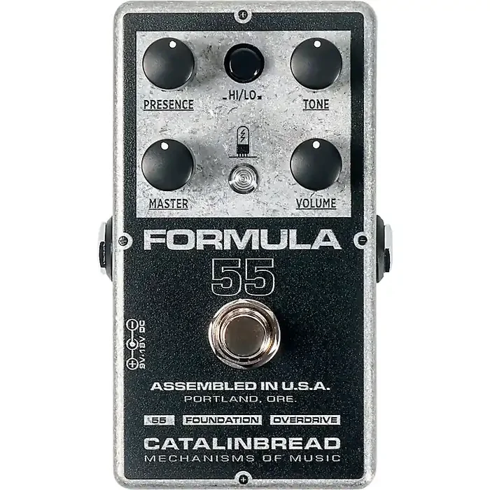 Catalinbread Formula 55 Tweed Deluxe-style Overdrive Effects Pedal Black and Silver Guitar Center