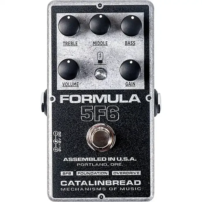 Catalinbread Formula 5F6 Tweed Bassman-style Overdrive Effects Pedal Black and Silver Guitar Center