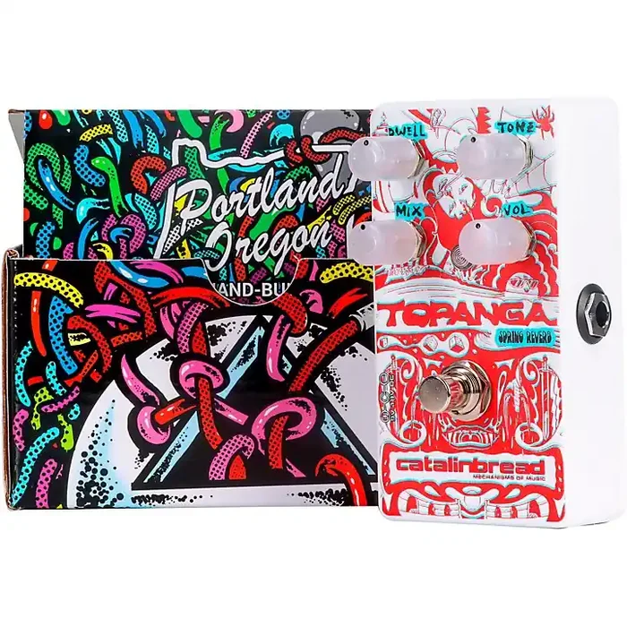 Catalinbread Topanga Spring Reverb 3D Effects Pedal with 3D Glasses Red and White Guitar Center