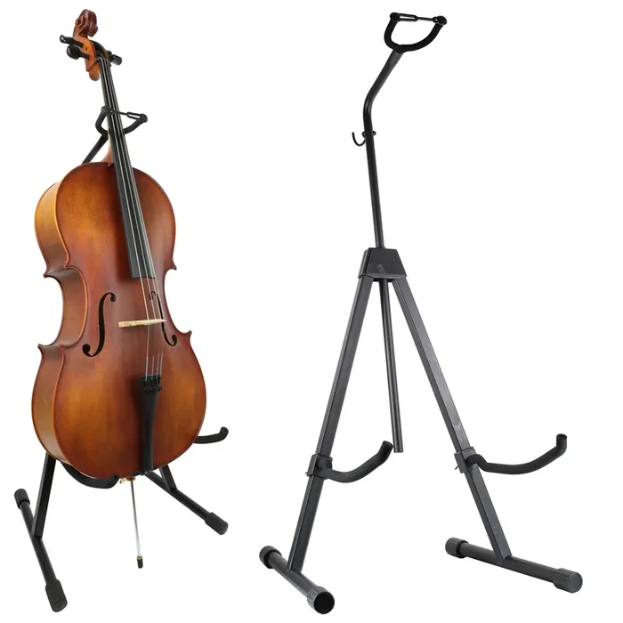 Cello and Double Bass Stand with Bow Holder