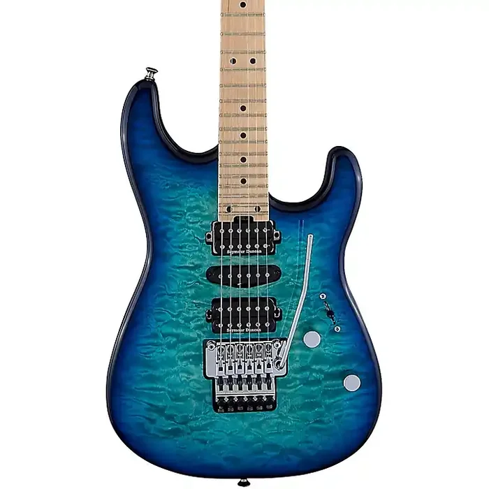 Charvel MJ San Dimas Style 1 HSH FR M QM Electric Guitar Caribbean Burst Guitar Center