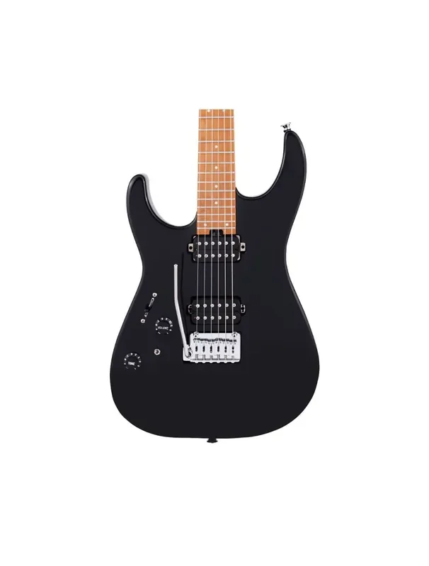 Charvel Pro-Mod DK24 HH 2PT CM LH Caramelized FB – Gloss Black