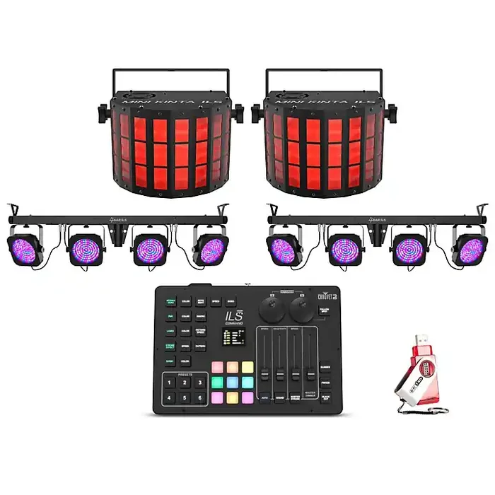 CHAUVET DJ 4BAR ILS and Mini Kinta ILS Bundle With ILS Command Guitar Center