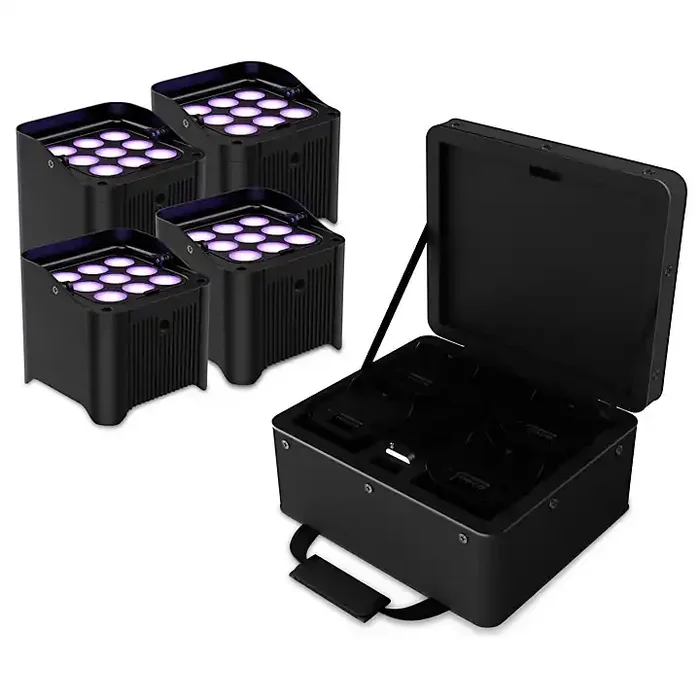 CHAUVET DJ Freedom Par H9 IP X4 Wireless Outdoor-Rated Battery-Powered Uplight Set With Carry Bag Guitar Center