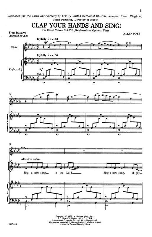 Clap Your Hands and Sing