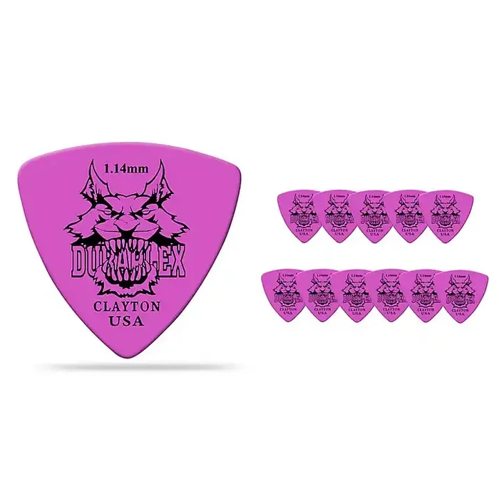Clayton Duraplex Delrin Rounded Triangle Picks 1 Dozen 1.14 mm Guitar Center