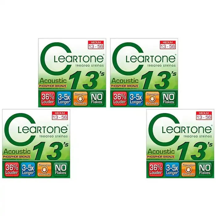 Cleartone Coated Medium Acoustic Guitar Strings Four Pack Guitar Center