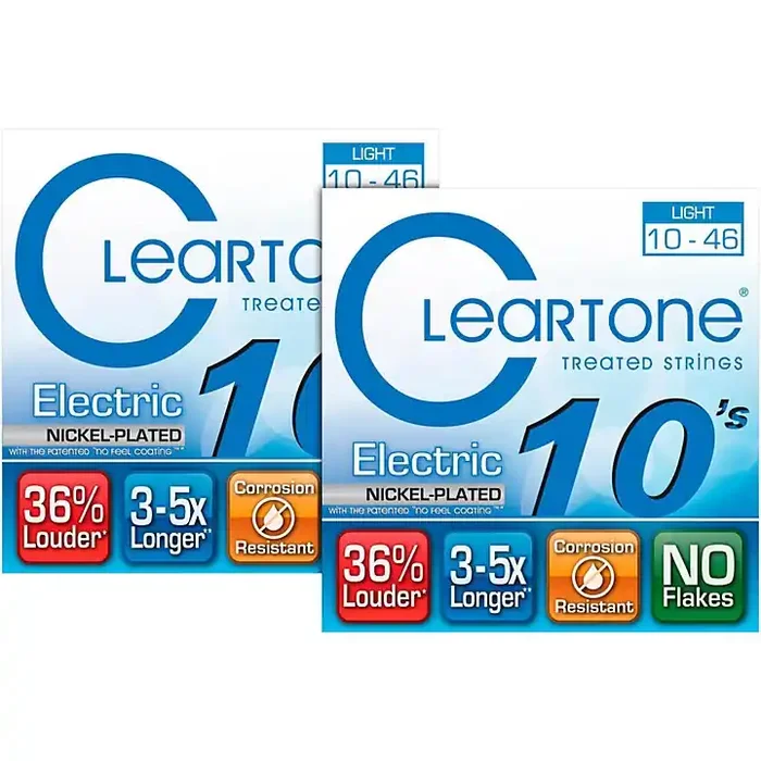 Cleartone Nickel-Plated Light Gauge Treated Electric Guitar Strings (2-Pack) Guitar Center