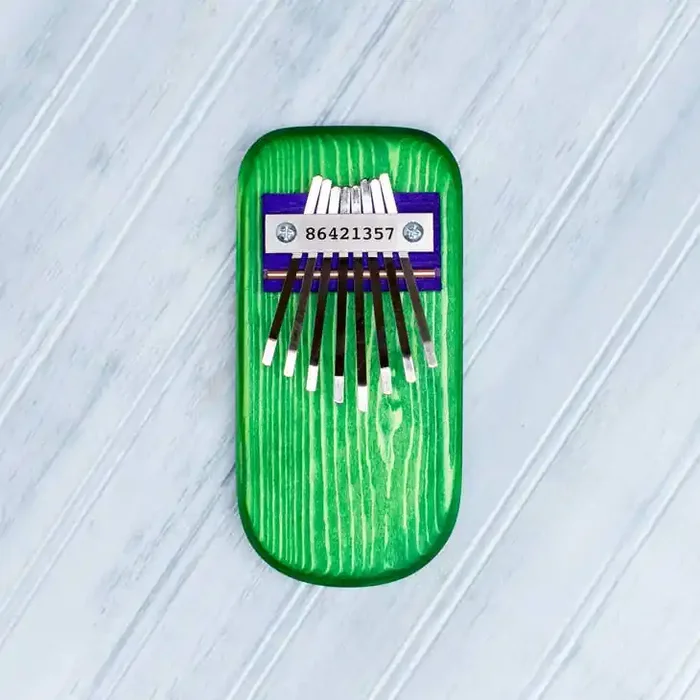 Color Pine Thumb Piano, Green