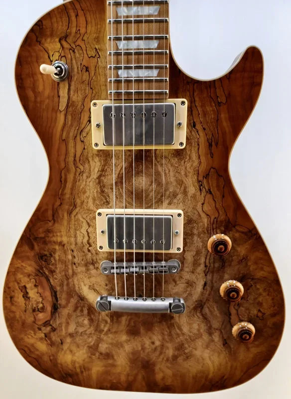 Cream T Custom Shop Aurora Spalted Top, Whiskerburst