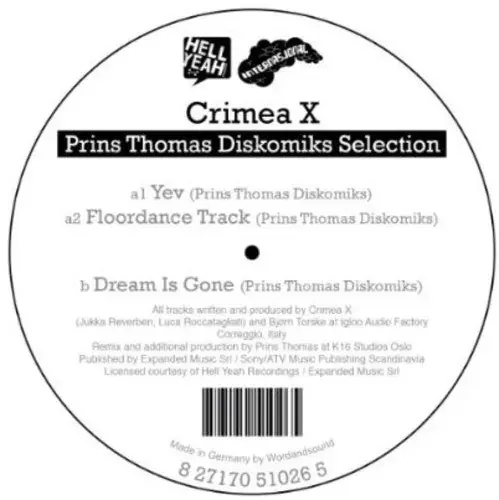 Crimea X Crimea X Prins Thomas Selection – 12-INCH SINGLE