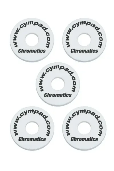 Cympad Chromatics Cymbal Enhancer Set – 40/15mm, White