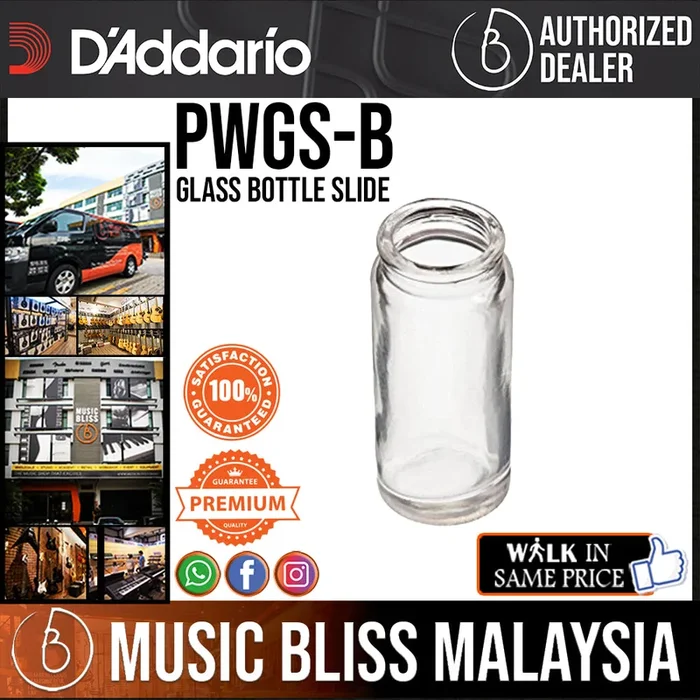 D’Addario PWGS-B Glass Bottle Slide (PWGSB)