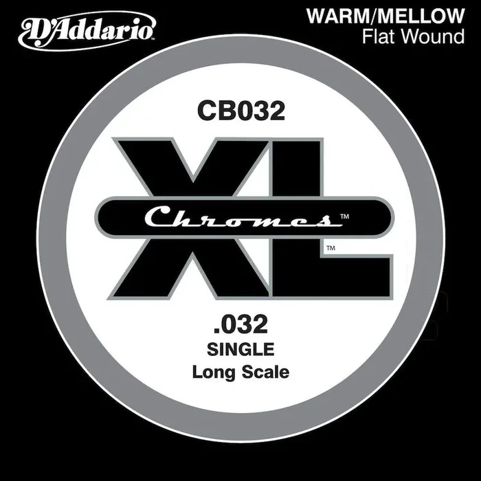 D‘Addario CB032 Chromes Bass Guitar Single String, .032