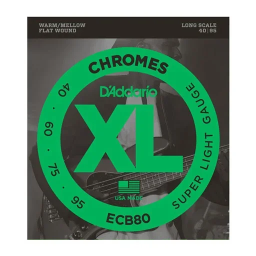 D’Addario ECB80 Bass Guitar Strings Light 40-95 Long Scale– At Large Inc.® Musical Instruments & Pro Audio