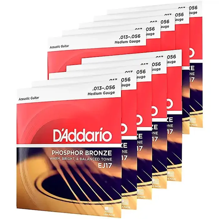 D‘Addario EJ17-10P Phosphor Bronze Medium Acoustic Strings 10-Pack Guitar Center