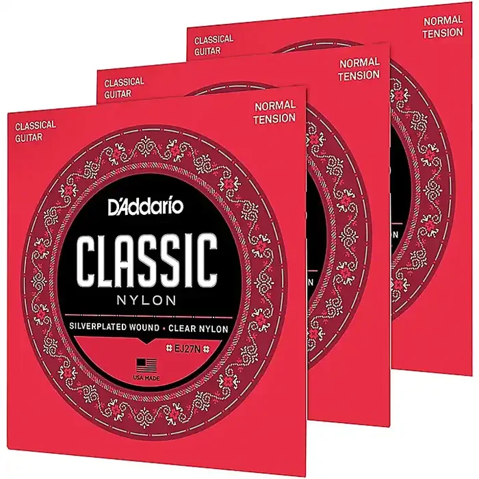 D‘Addario EJ27N-3D Normal Tension Classical Guitar Strings 3-Pack Guitar Center