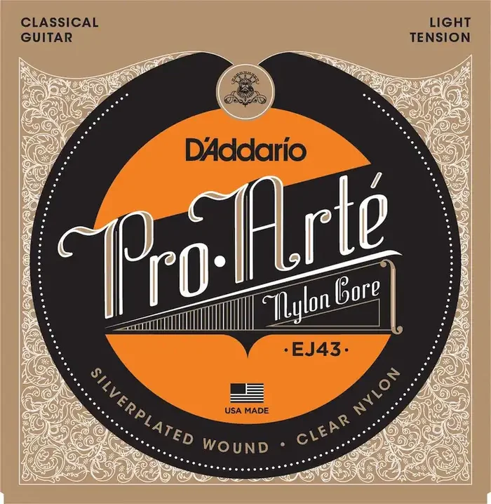 D‘Addario EJ43 Pro-Arte Nylon Classical Guitar Strings, Light Tension