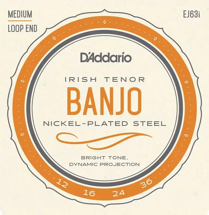 D‘Addario EJ63i Irish Tenor Banjo Strings, Nickel, 9-30