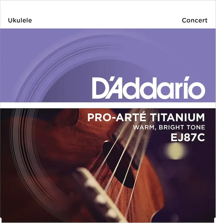 D‘Addario EJ87C Titanium Ukulele Strings, Concert
