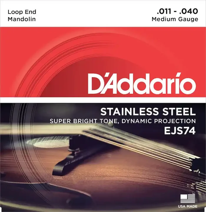 D‘Addario EJS74 Mandolin Strings, Phosphor Bronze, Stainless Steel, 11-40
