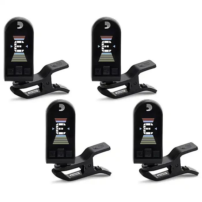 D‘Addario Equinox Rechargeable Clip-On Tuner 4-Pack Guitar Center