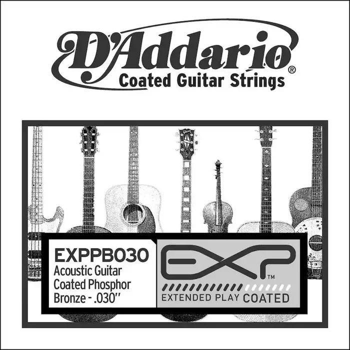 D‘Addario EXPPB030 EXP Coated Phosphor Bronze Single String.030