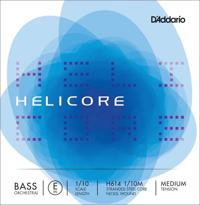 D‘Addario Helicore Orchestral Bass Single E String, 1/10 Scale, Medium Tension