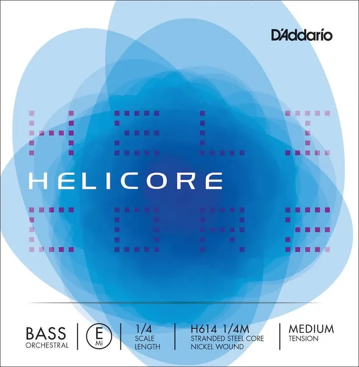D‘Addario Helicore Orchestral Bass Single E String, 1/4 Scale, Medium Tension