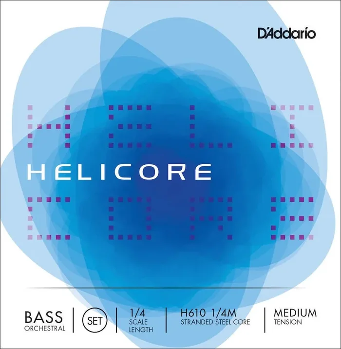D‘Addario Helicore Orchestral Bass String Set, 1/4 Scale, Medium Tension
