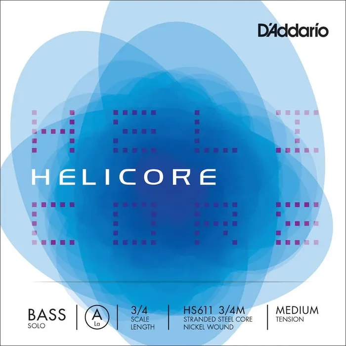 D‘Addario Helicore Solo Bass Single A String, 3/4 Scale, Medium Tension