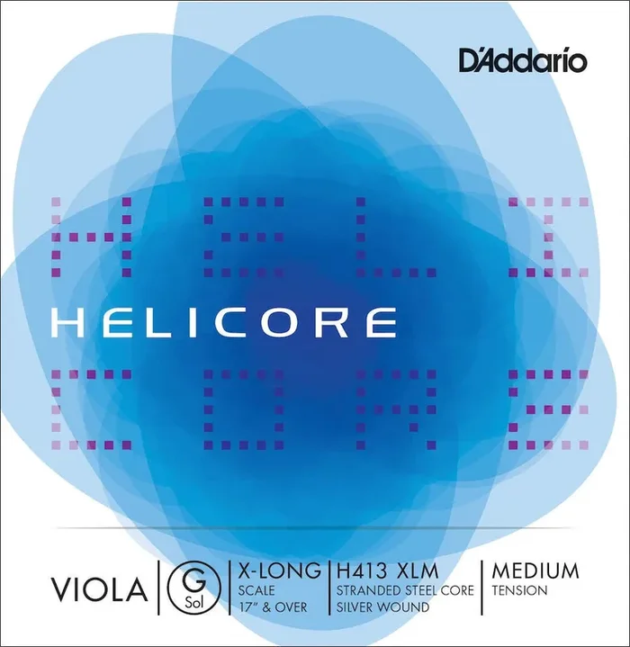 D‘Addario Helicore Viola Single G String, Extra Long Scale, Medium Tension