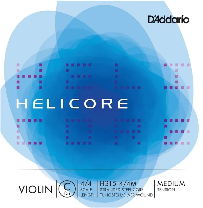 D‘Addario Helicore Violin Single Low C String, 4/4 Scale, Medium Tension