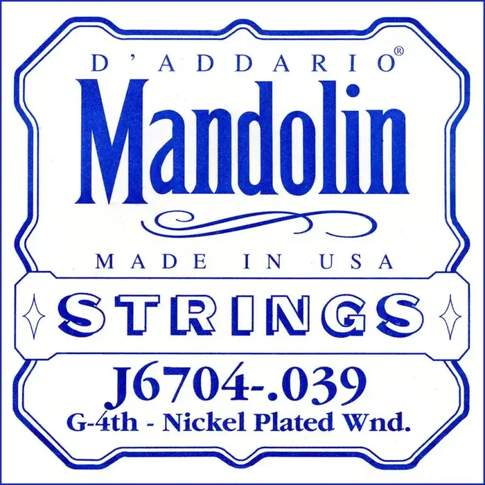 D‘Addario J6704 Nickel Mandolin Single String, .039