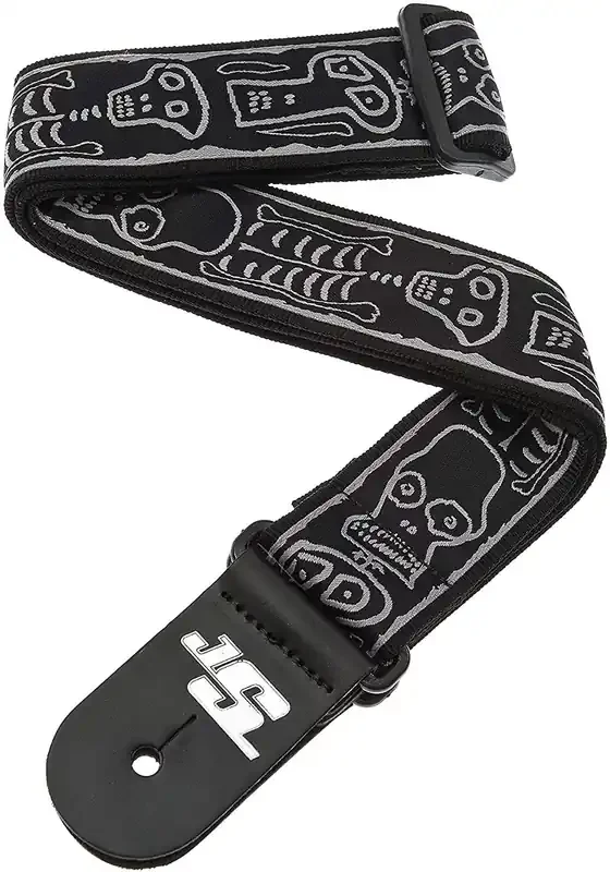D‘Addario Joe Satriani Planet Lock Guitar Strap, Skull N Bones