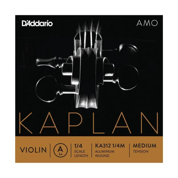 D‘Addario Kaplan Amo Violin A String, 1/4 Scale, Medium Tension