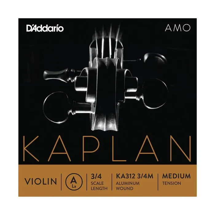 D‘Addario Kaplan Amo Violin A String, 3/4 Scale, Medium Tension