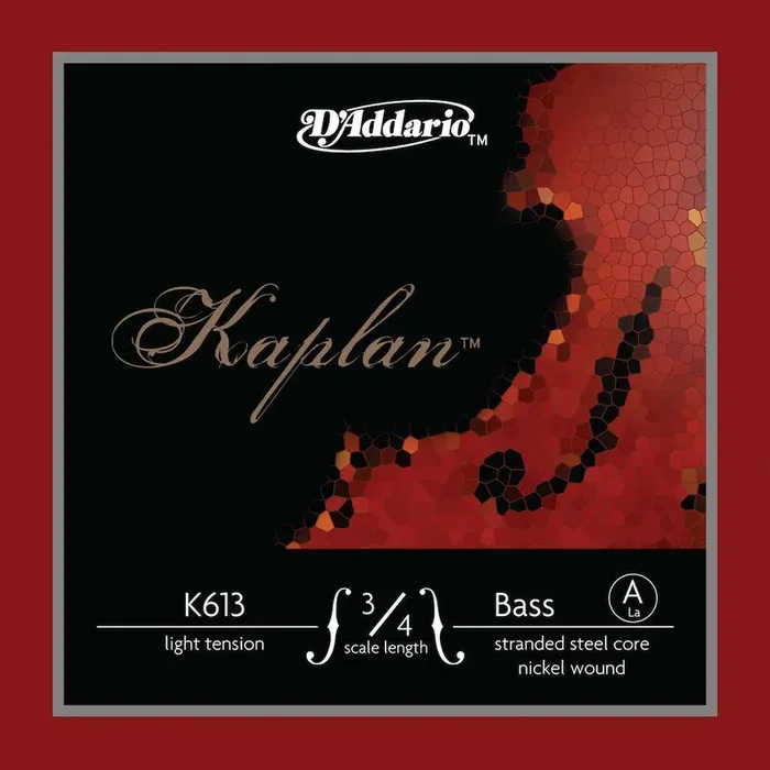 D‘Addario Kaplan Bass Single A String, 3/4 Scale, Light Tension