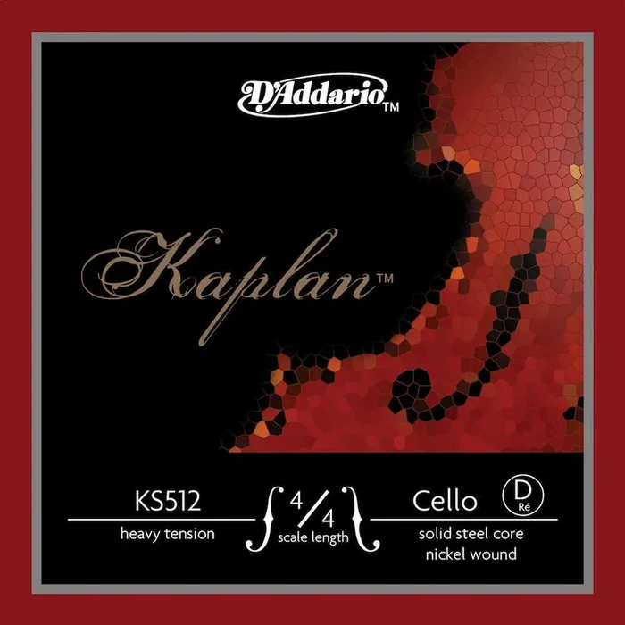 D‘Addario Kaplan Cello Single D String, 4/4 Scale, Heavy Tension