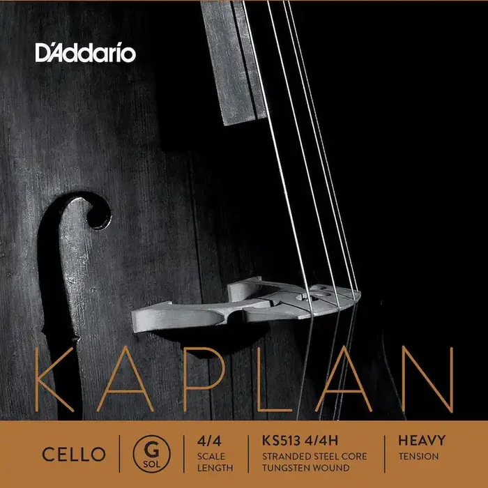 D‘Addario Kaplan Cello Single G String, 4/4 Scale, Heavy Tension