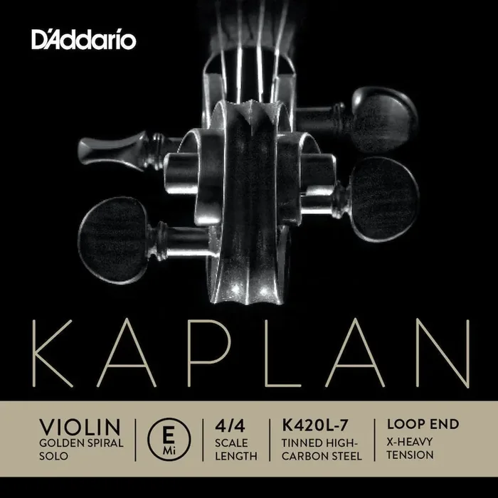 D‘Addario Kaplan Loop End Violin Single E String, 4/4 Scale, Extra-Heavy Tension