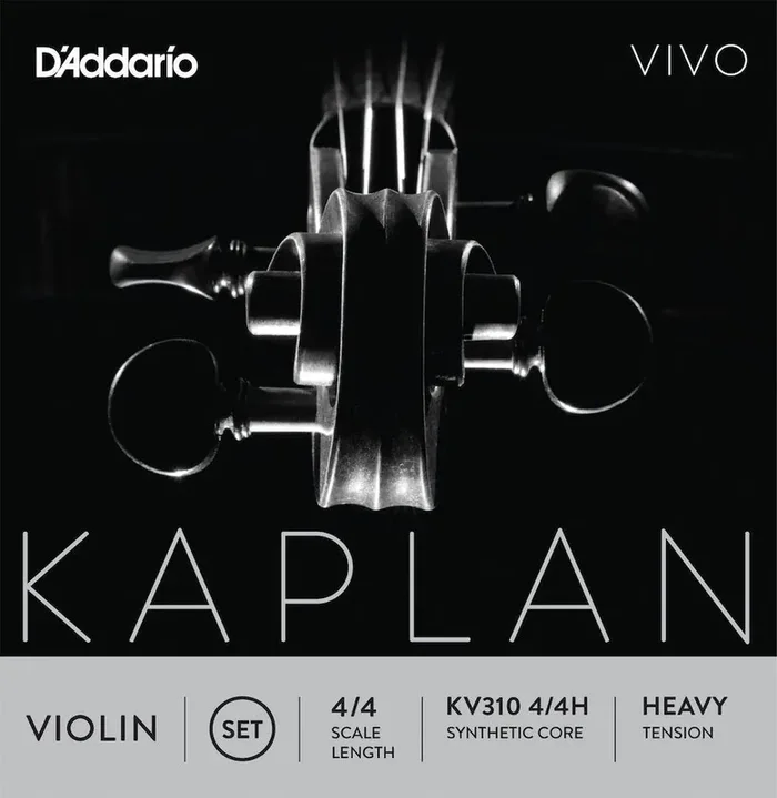 D‘Addario Kaplan Vivo Violin String Set, 4/4 Scale, Heavy Tension