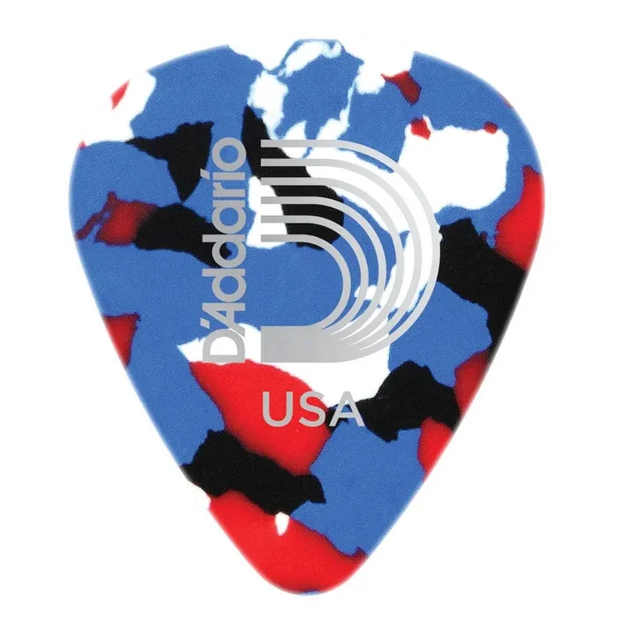 D‘Addario Multi-Color Celluloid Guitar Picks, 100 pack, Heavy