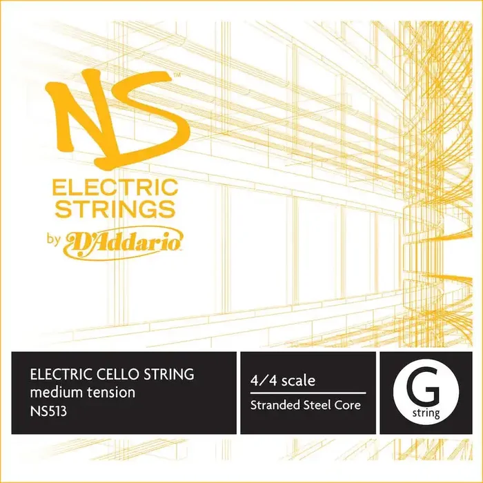 D‘Addario NS Electric Cello Single G String, 4/4 Scale, Medium Tension