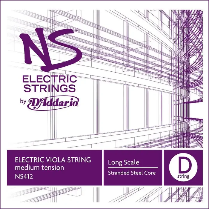 D‘Addario NS Electric Viola Single D String, Long Scale, Medium Tension