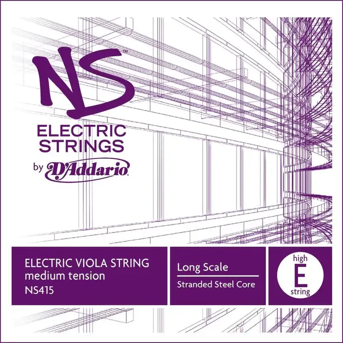 D‘Addario NS Electric Viola Single High E String, Long Scale, Medium Tension