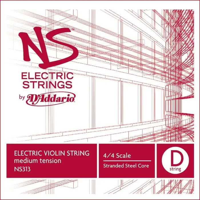 D‘Addario NS Electric Violin Single D String, 4/4 Scale, Medium Tension