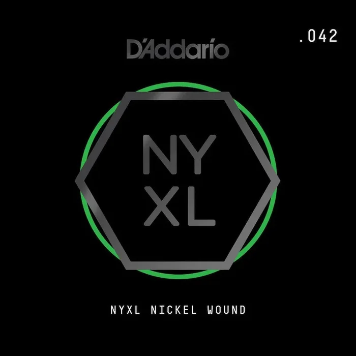 D‘Addario NYNW042 NYXL Nickel Wound Electric Guitar Single String, .042