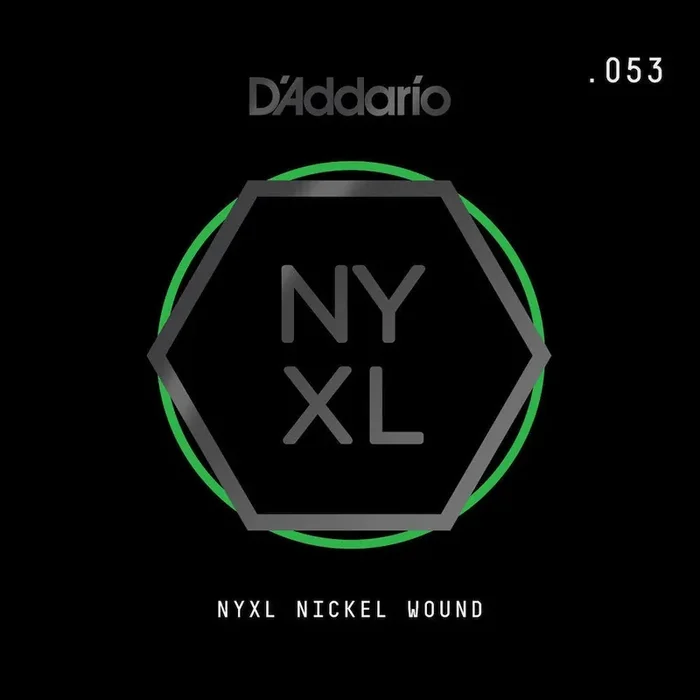 D‘Addario NYNW053 NYXL Nickel Wound Electric Guitar Single String, .053