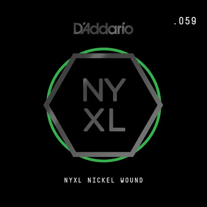 D‘Addario NYNW059 NYXL Nickel Wound Electric Guitar Single String, .059
